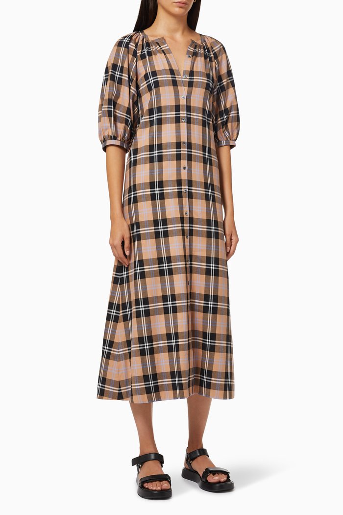 

Vincent Dress in Cotton Twill, Multicolour
