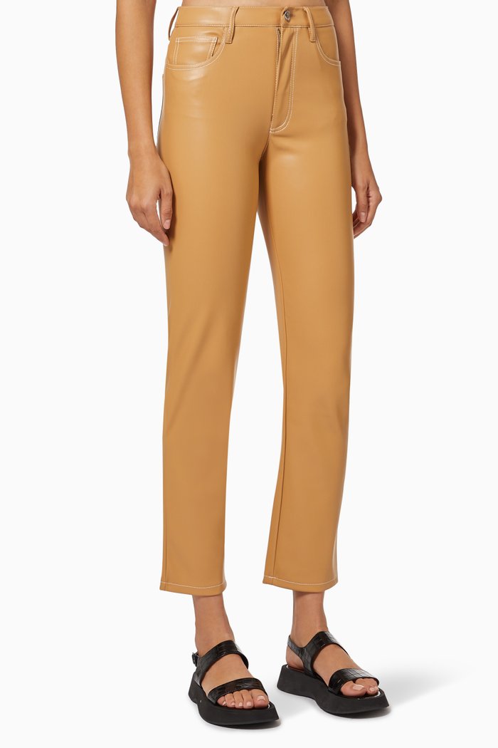 

Elliot Pant in Vegan Leather, Neutral