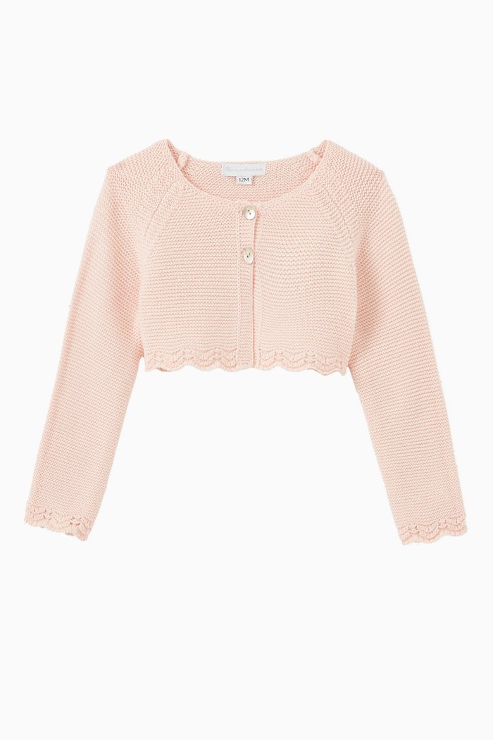 Nydia Cardigan in Knit, Pink