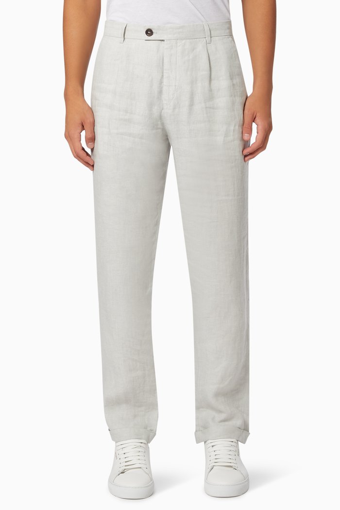 Radiot Pants in Linen, Neutral