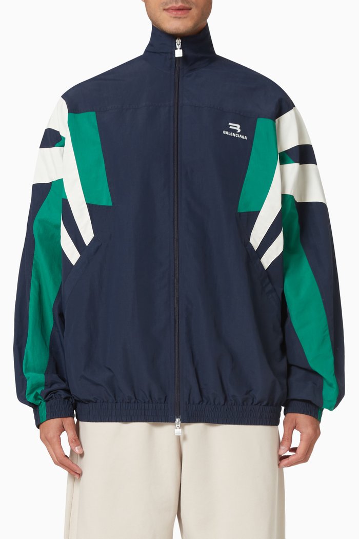 

Tracksuit Jacket in Nylon, Blue