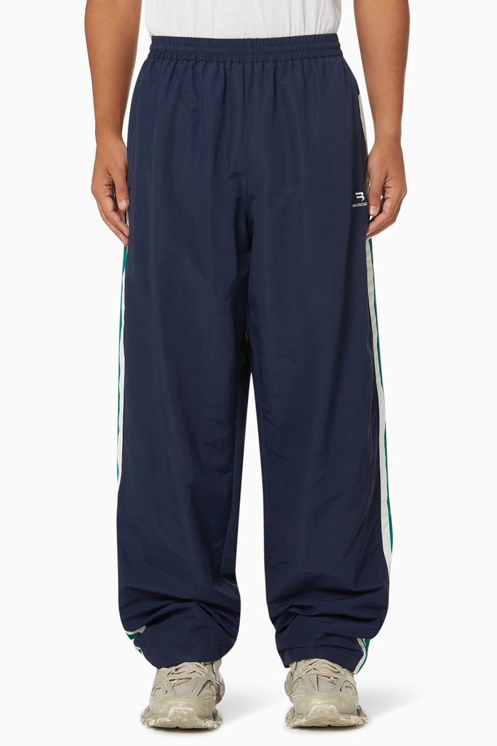 

Sporty B Tracksuit Pants in Nylon, Blue