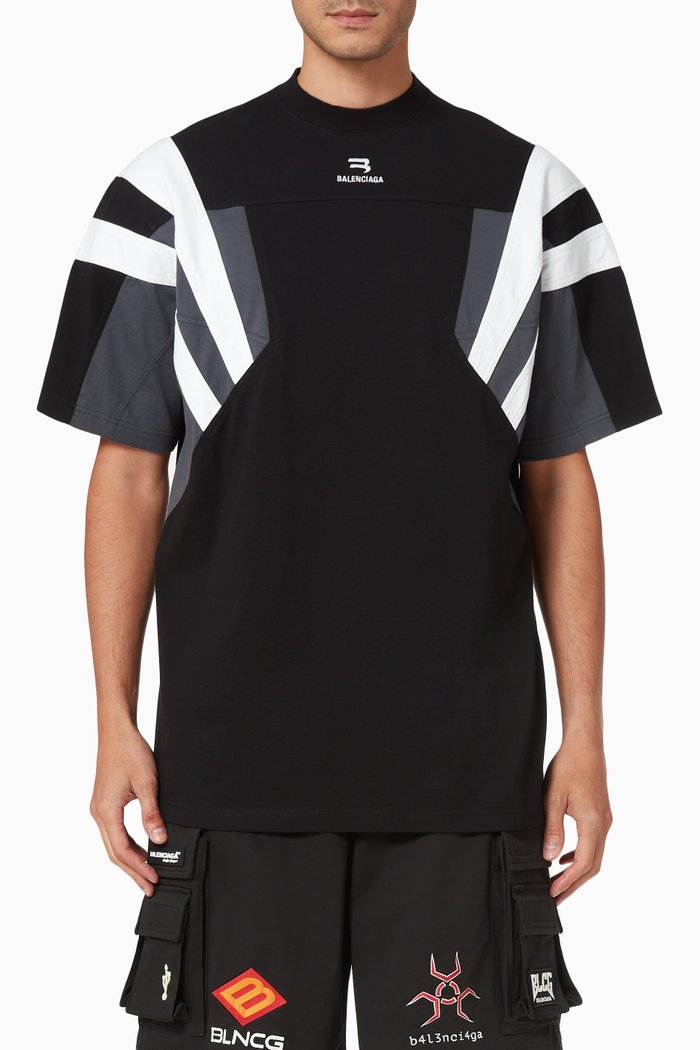 

Tracksuit T-shirt in Vintage Jersey, Black