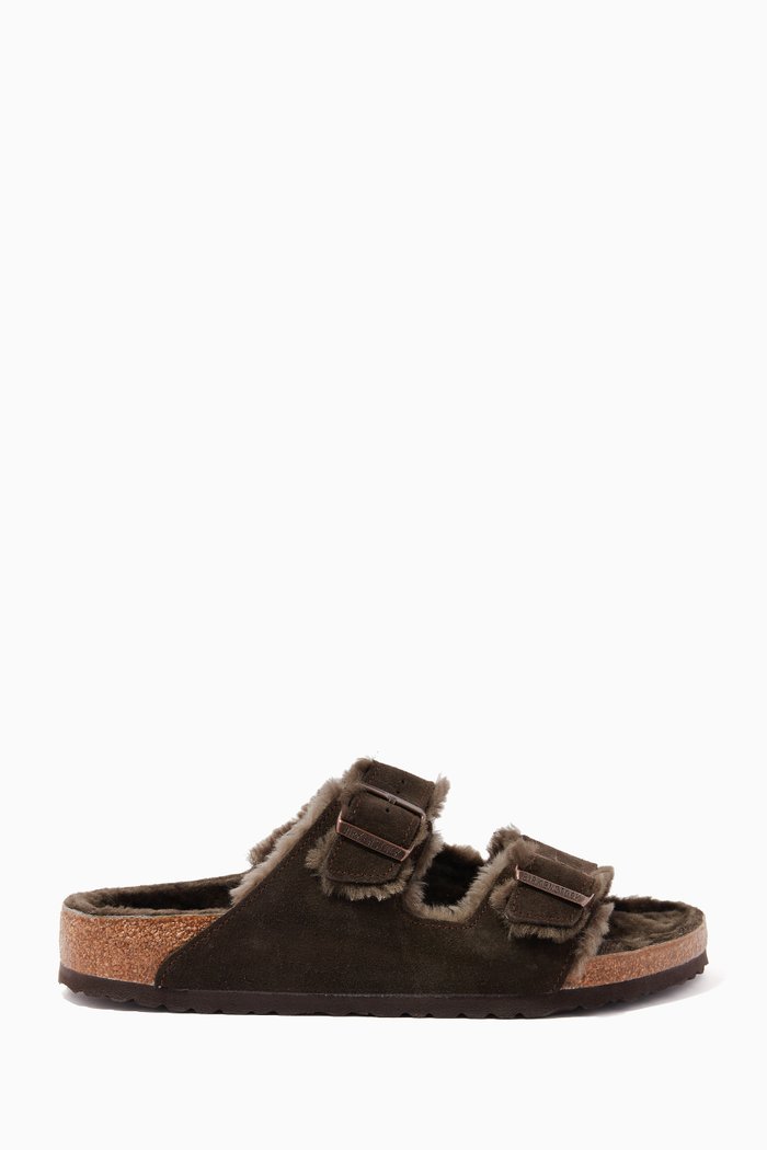 

Arizona Sandals in Suede Leather, Brown