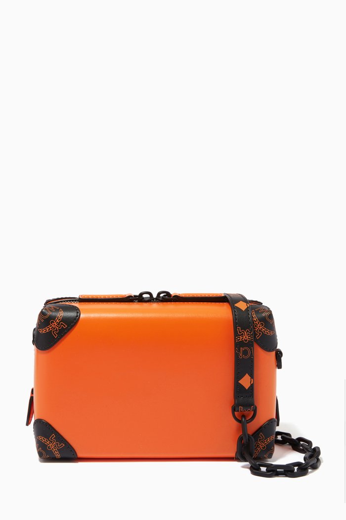 

Mini Soft Berlin Crossbody in Spanish Leather, Orange