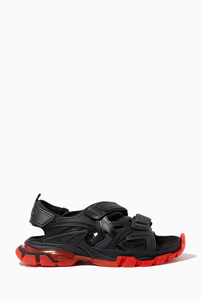 

Track Sandals in Neoprene & Rubber, Black