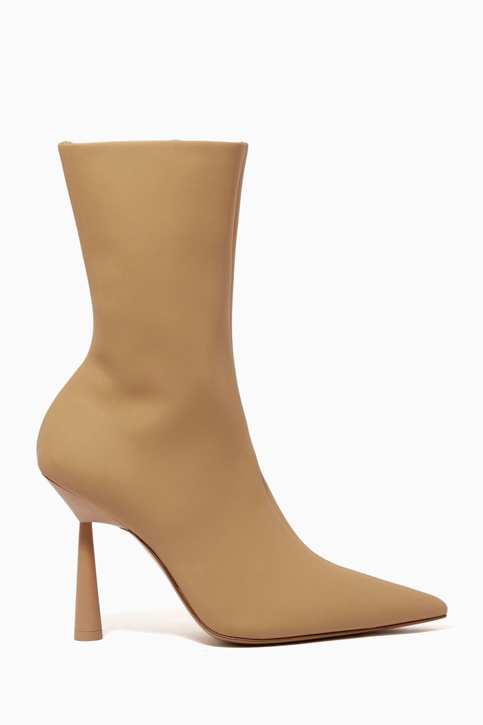 

x RHW Rosie 7 100 Boots in Eco Leather, Neutral