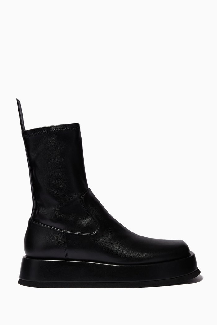 

x RHW Rosie 11 100 Boots in Leather, Black