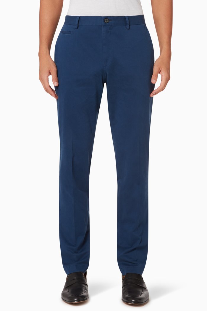 C-Genius Trousers in Cotton, Blue