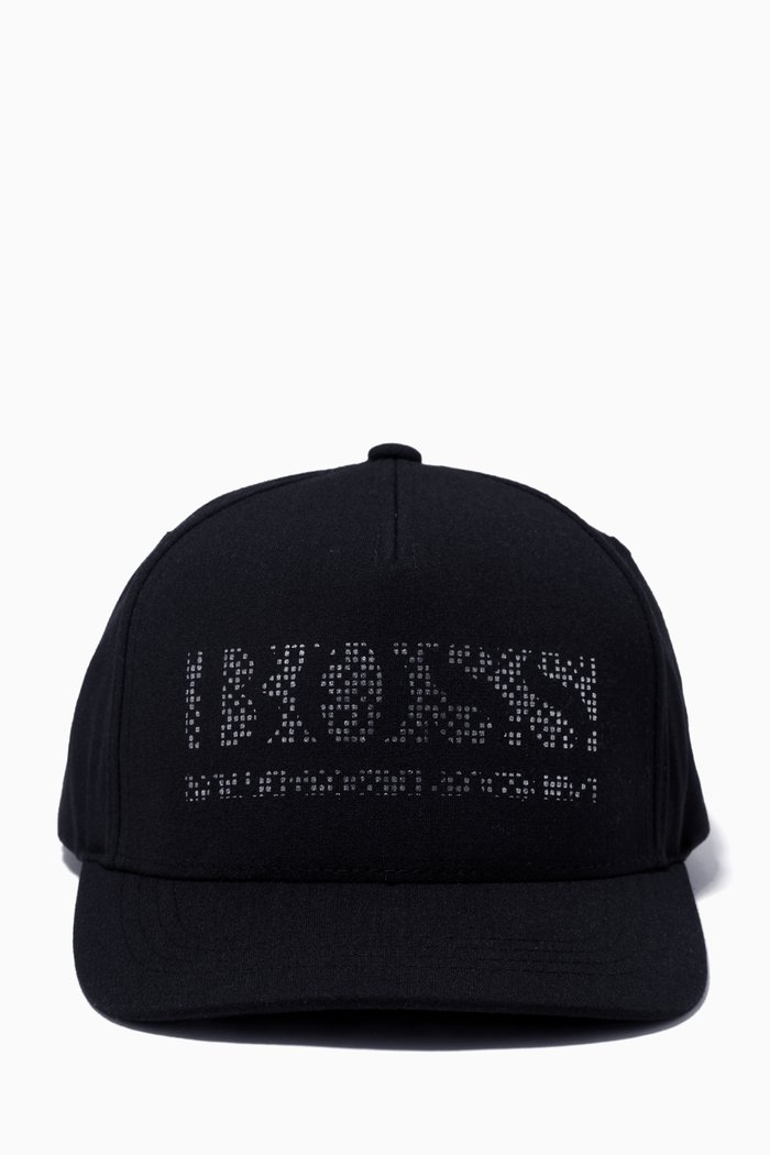 Pixel Cap in Stretch Canvas, Blue