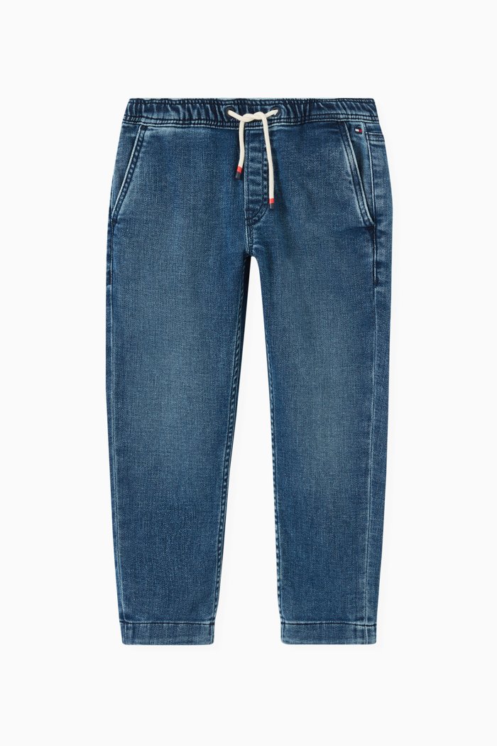 

Drawcord Jeans in Denim, Blue