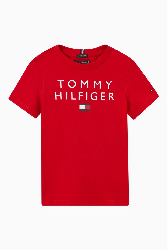 

Logo T-shirt in Organic Cotton Jersey, Red