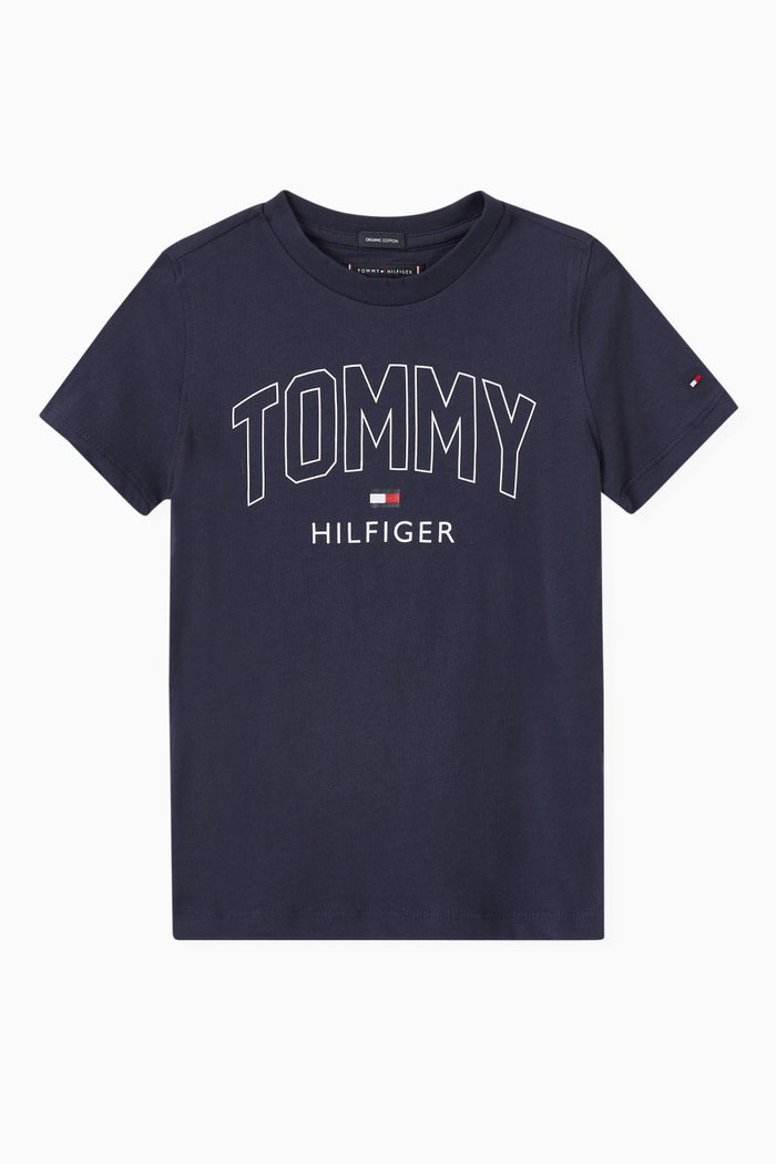 

Logo T-shirt in Organic Cotton Jersey, Blue