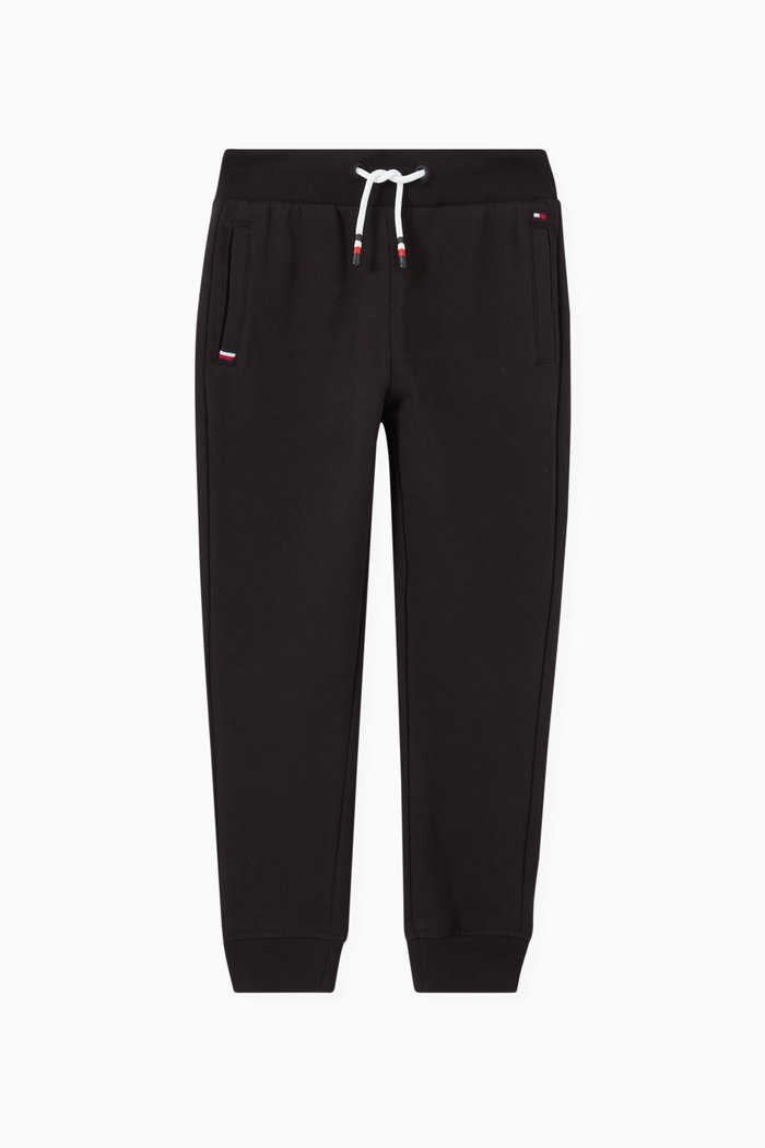 

Logo Embroidery Jogger Pants in Organic Cotton Terry, Black