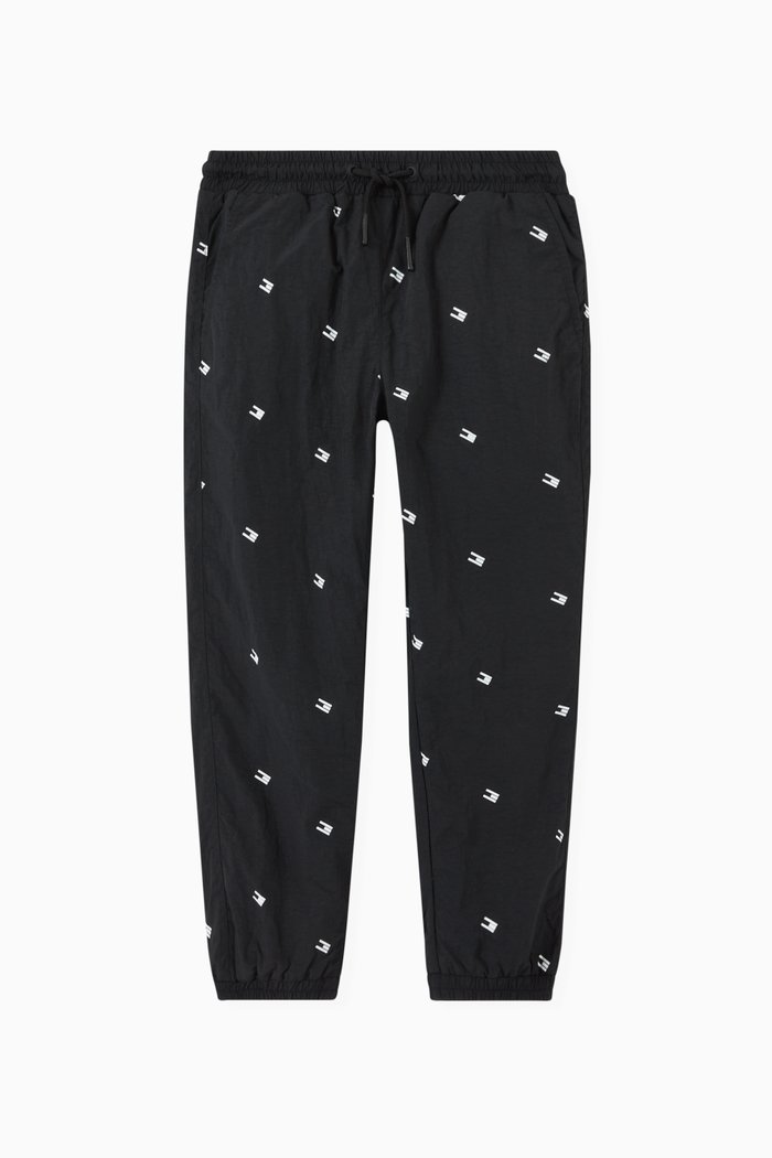 

Reversible Jogger Pants in Recycled Nylon, Black