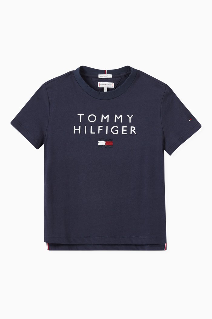 

Sequin T-shirt in Organic Cotton Jersey, Blue