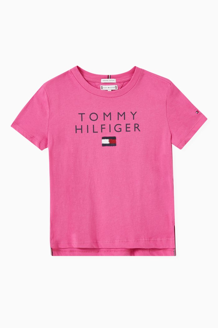 

Sequin T-shirt in Organic Cotton Jersey, Pink