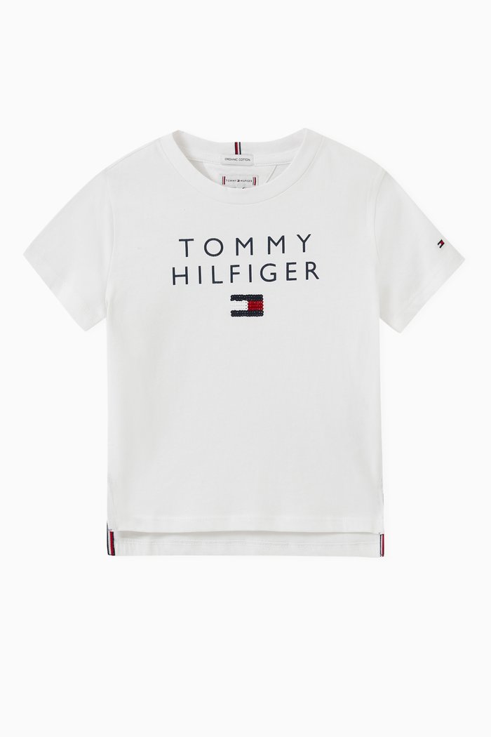 

Sequin T-shirt in Organic Cotton Jersey, White