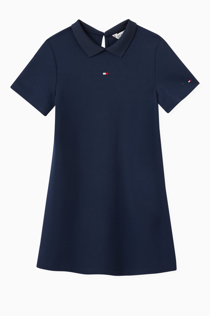 

Polo Dress in Milano Jersey, Blue