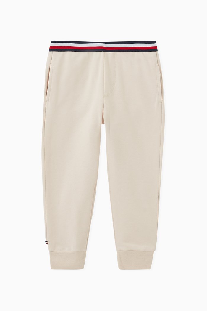 

Signature Waist Jogger Pants in Stretch Organic Cotton, Neutral