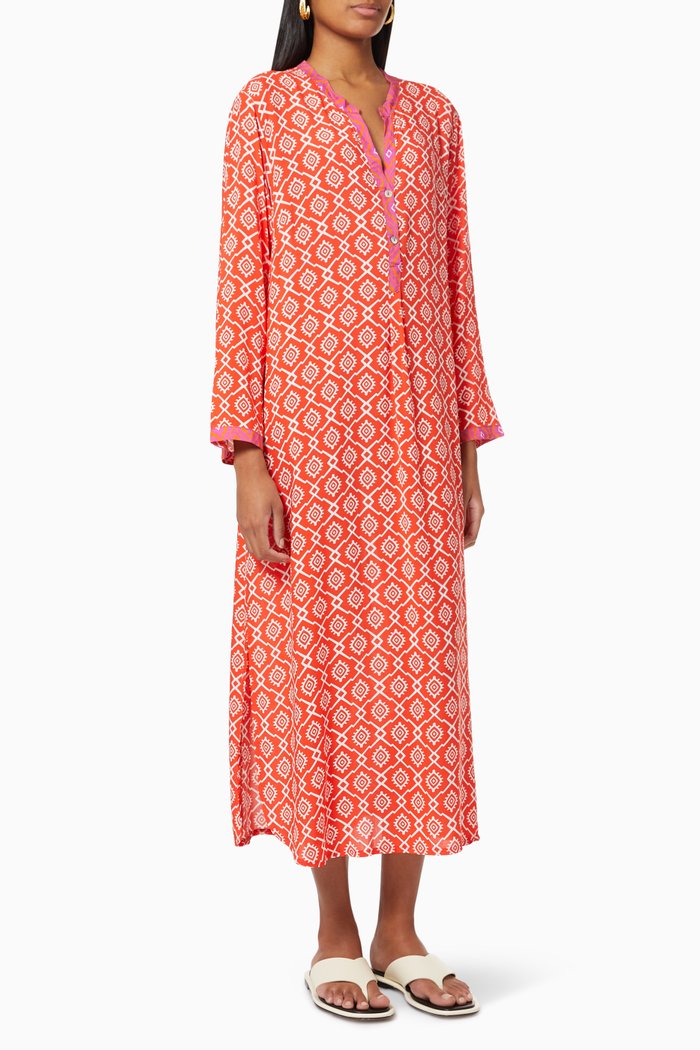 

Dubai Kaftan in Viscose, Red