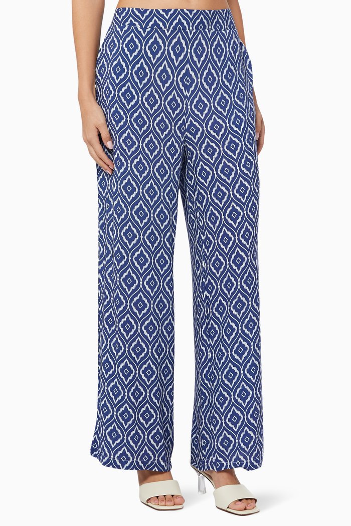 

Kumsal Classic Pants in Viscose, Blue