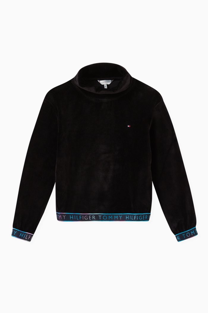 

Turtle Neck Sweatshirt, Black
