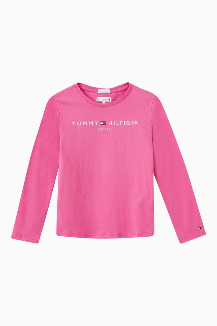 

Essential Long Sleeve T-shirt in Organic Cotton Jersey, Pink