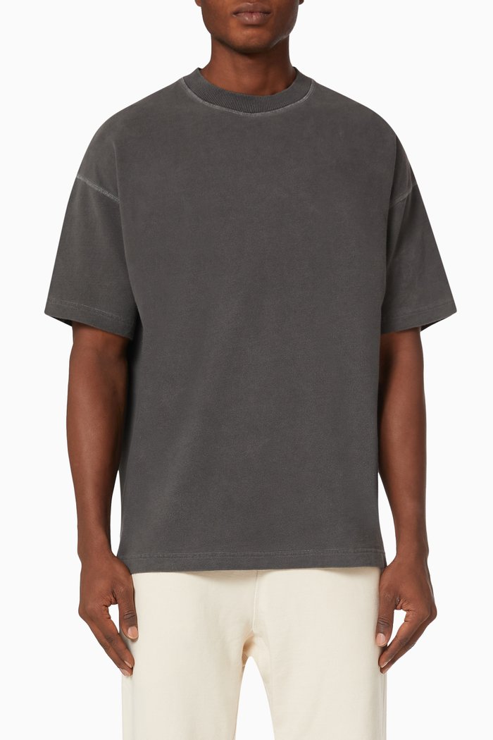 

Warm Up T-shirt in Loopback Jersey, Grey