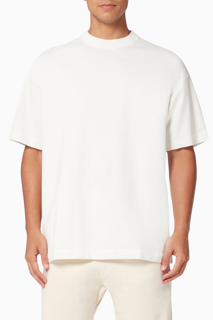 

Warm Up T-shirt in Loopback Jersey, Neutral