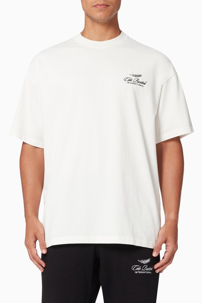 

International T-shirt in Cotton Jersey, White