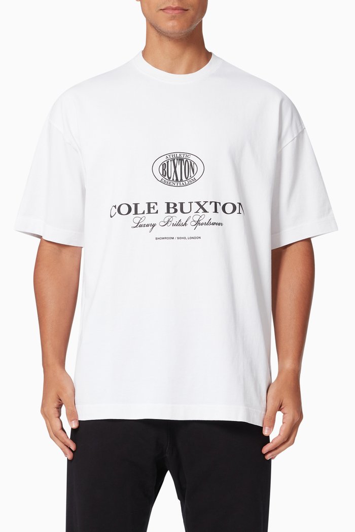 Crest T-shirt in Jersey, White