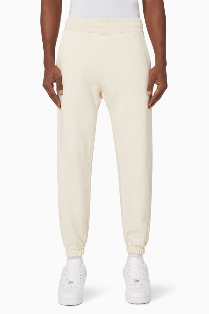 

Warm Up Sweatpants in Heavyweight Cotton Jersey, Neutral