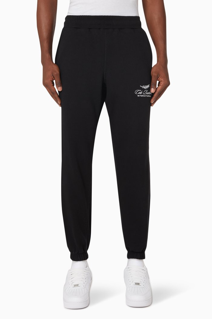 

International Sweatpants in Loopback Cotton, Black