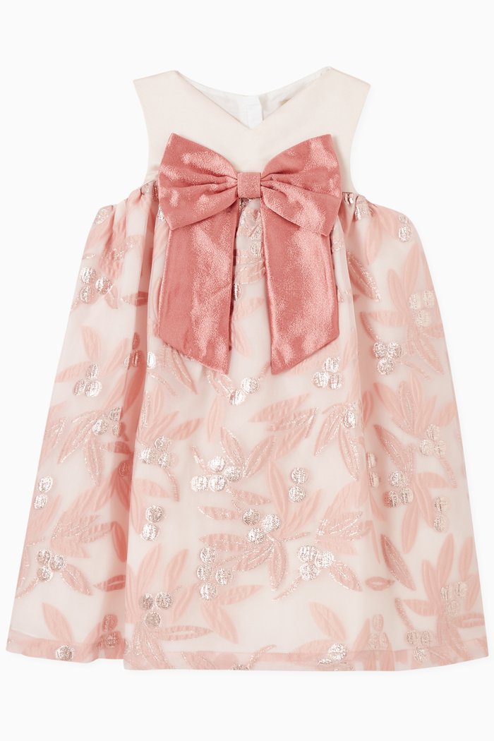 

Trapeze Dress in Organza, Pink