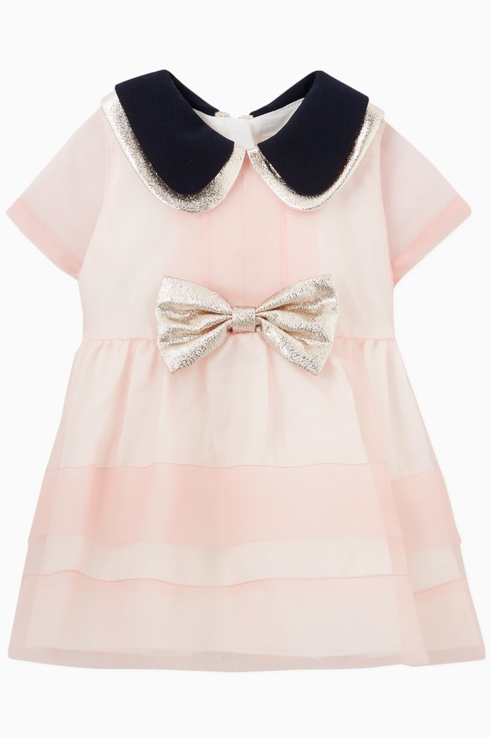 

Bodice Dress & Bloomers in Organza, Pink