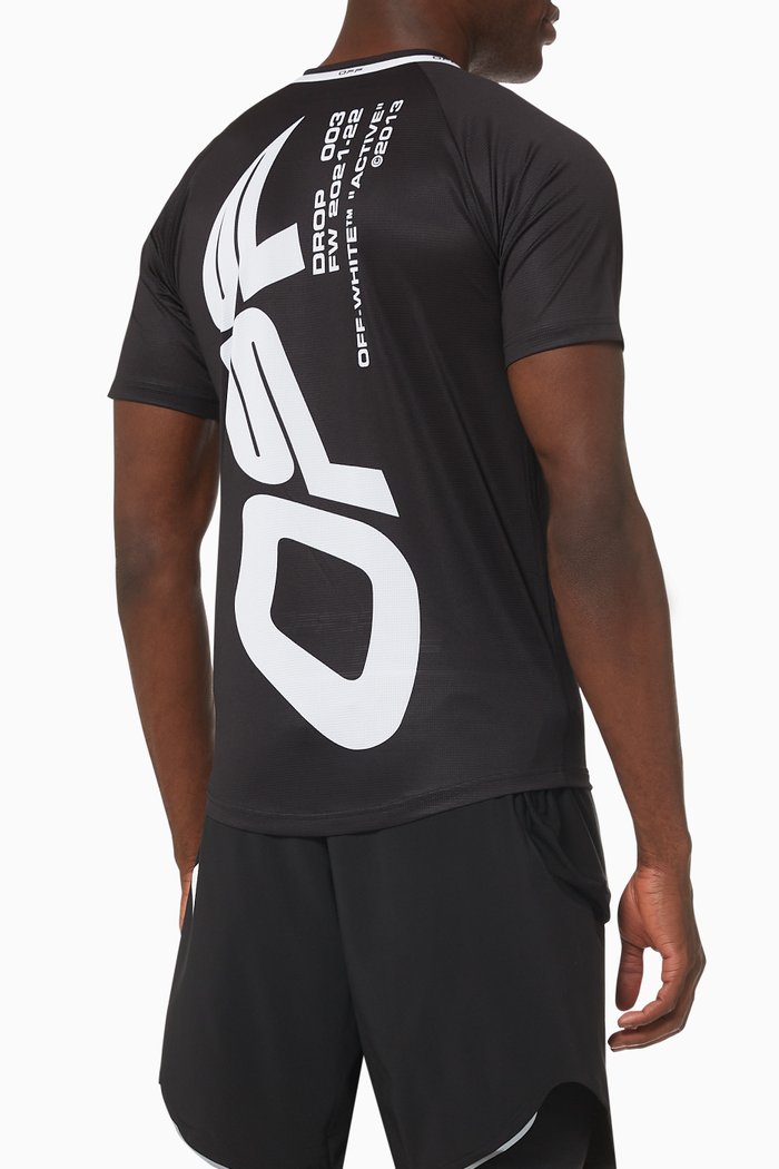 Active T-shirt in Technical Jersey, Black