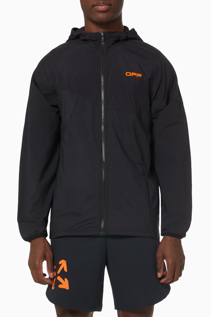 

Active Zip Hoodie in Technical Fleece, Black