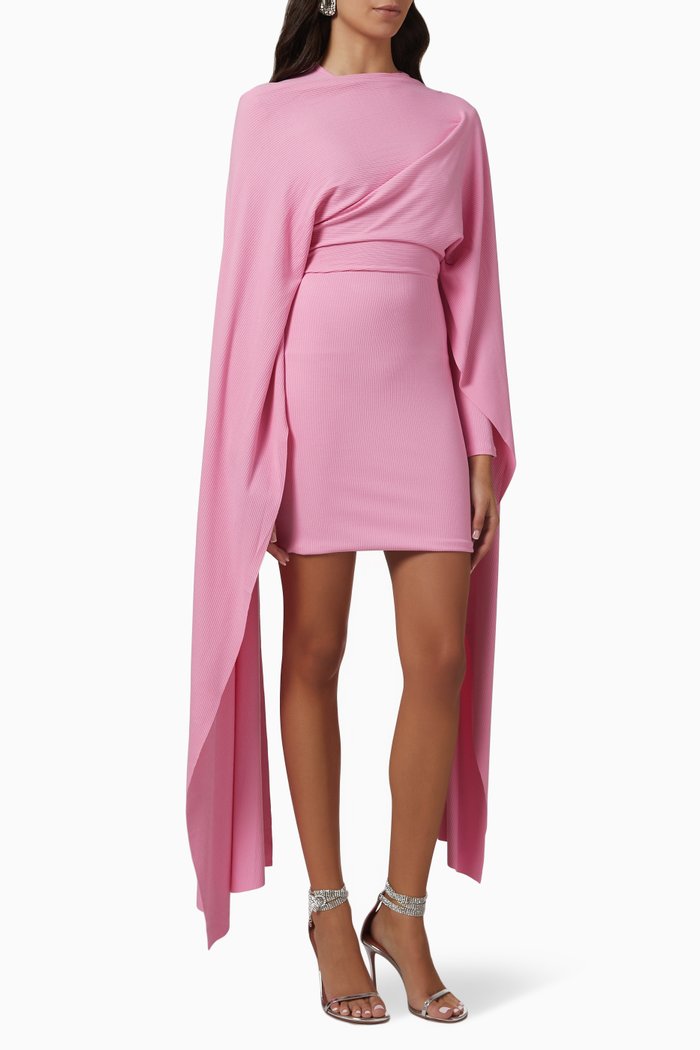 

The Leona Mini Dress in Jersey, Pink