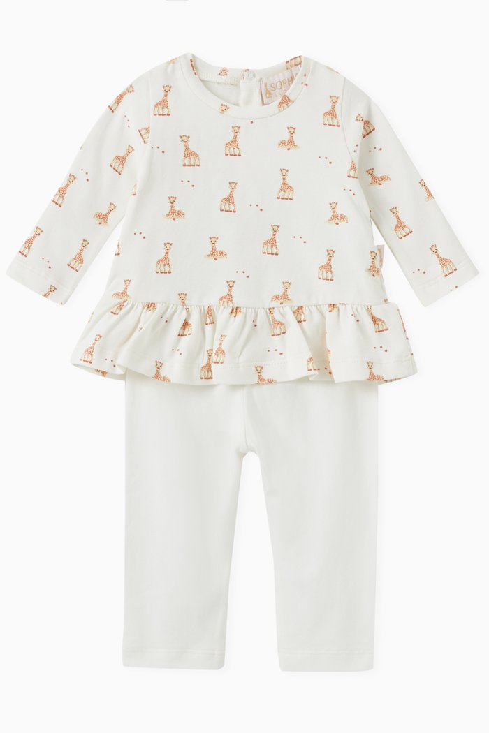 

Top & Pants Set in Organic Cotton Jersey, Neutral
