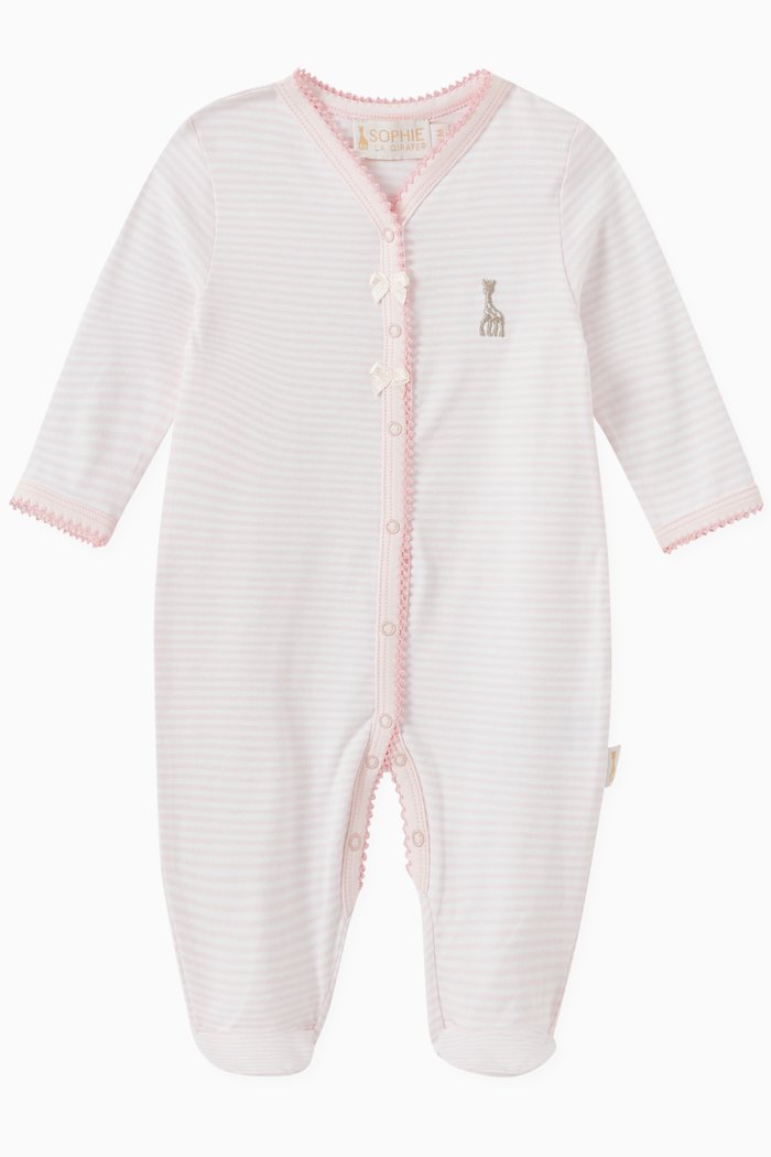 Stripe Pyjama in Cotton, Pink
