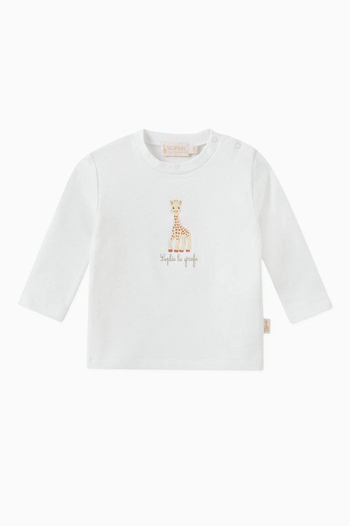 

Giraffe Print Sweatshirt in Cotton, Neutral
