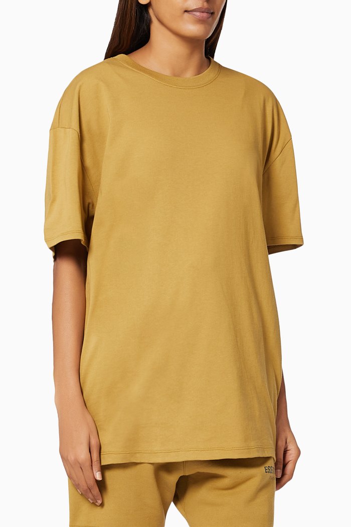 

Short Sleeve T-shirt in Cotton, Brown