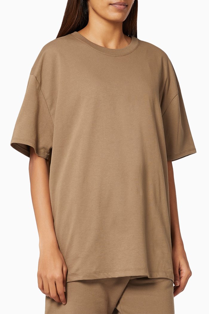 

Short Sleeve T-shirt in Cotton, Grey