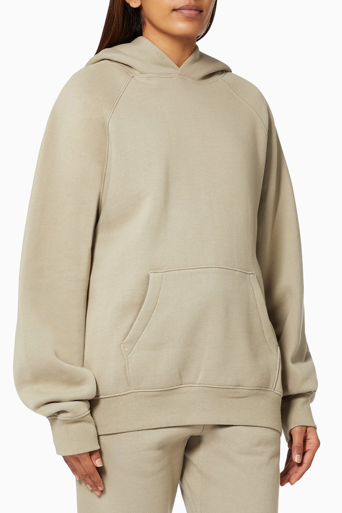 

Pullover Hoodie in Cotton, Green