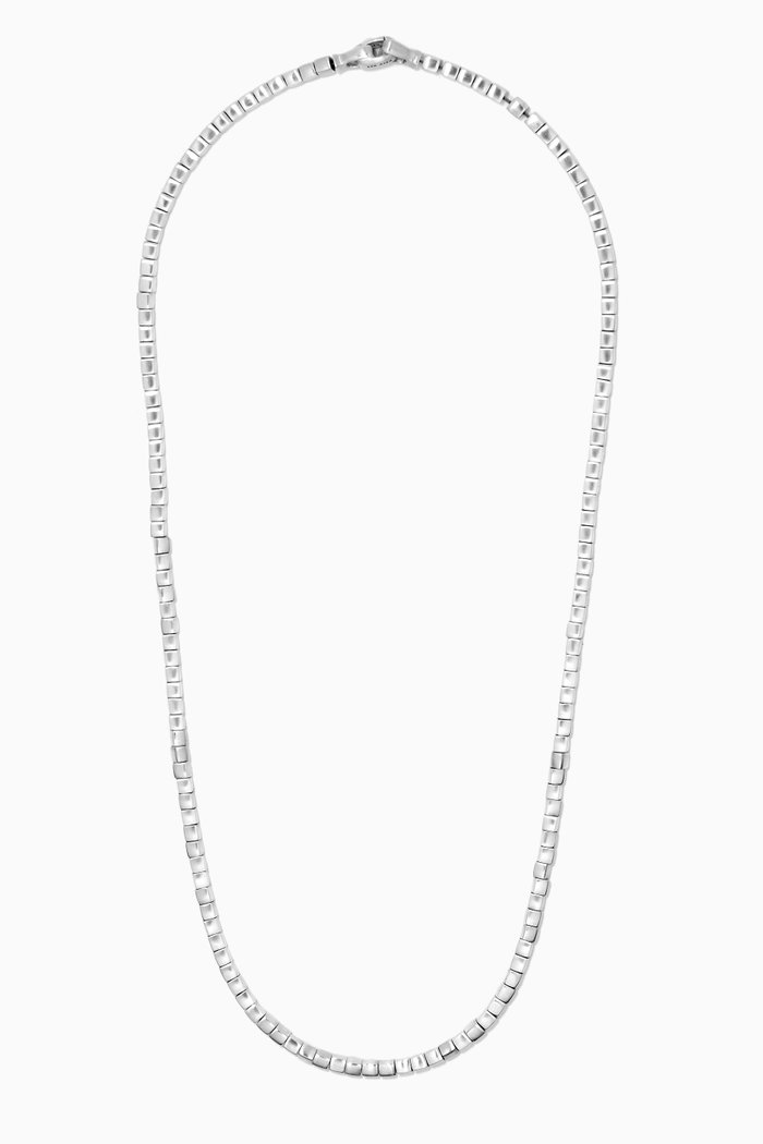 

Spiritual Beads Cushion Necklace in Sterling Silver