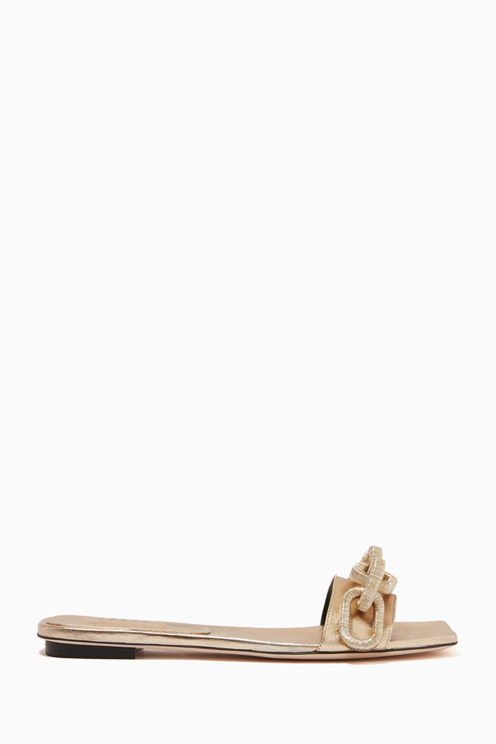 

Catena Flats in Metallic Nappa, Gold
