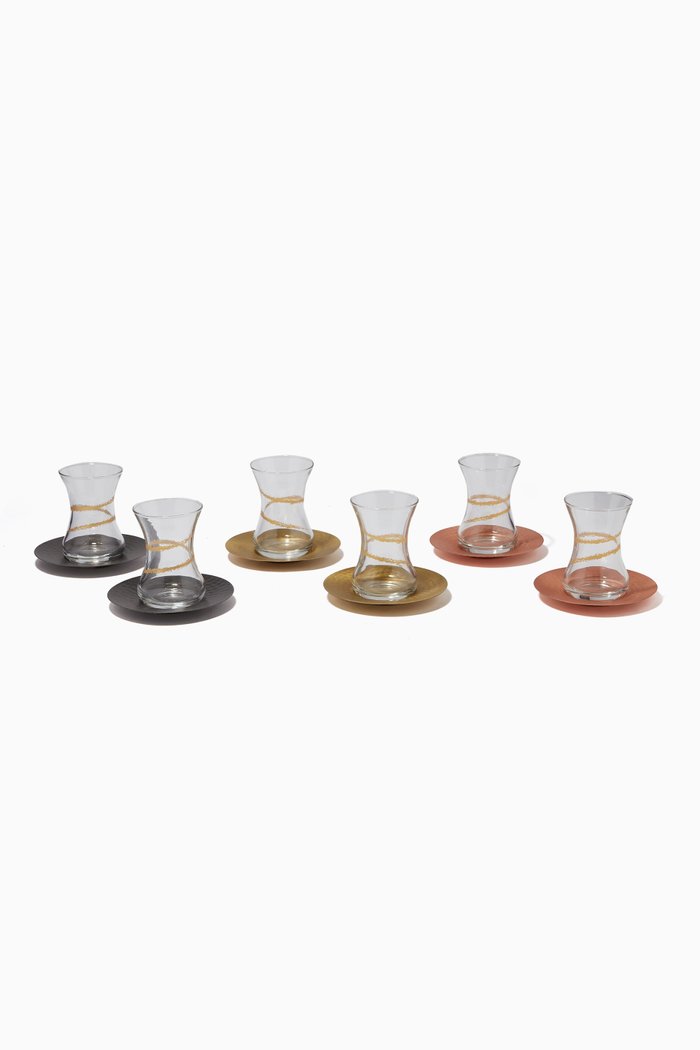 

Heritage Tea Set of 6, Multicolour