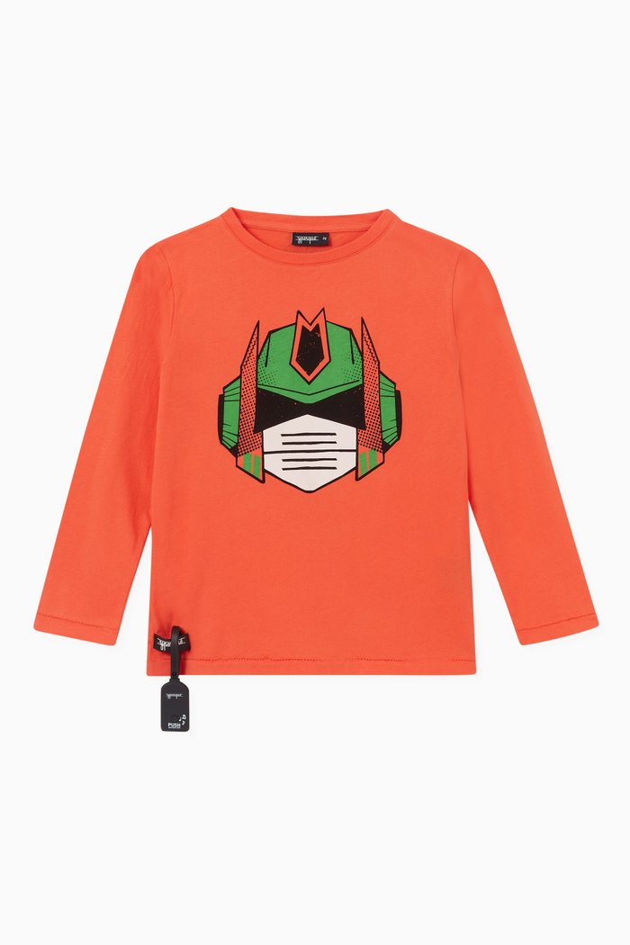 

Robot T-shirt with Sound Device, in Cotton, Red