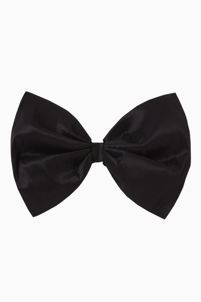 

Bow Belt in Tafta, Black